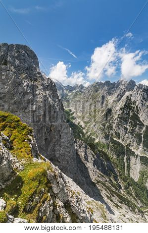 Hoellental Valley In Garmisch, Germany