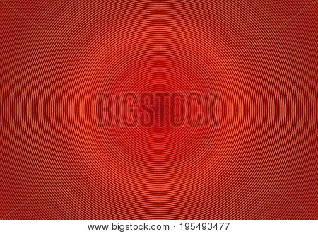 Abstract orange radial rings circle image design