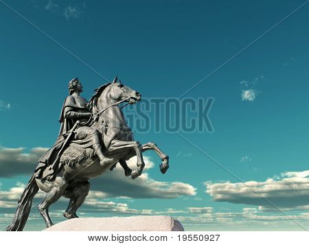 Denkmal von Peter die erste - St.Petersburg, Russland