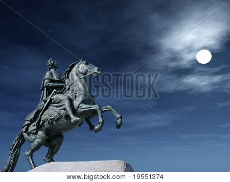 Denkmal von Peter die erste - St.Petersburg, Russland