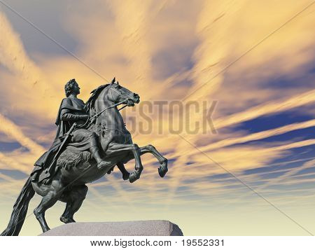 Denkmal von Peter die erste - St.Petersburg, Russland