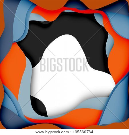 3d abstract background with cut shapes, business presentation, flyer template