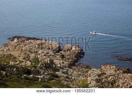 Wild Rocky Coast On Western Sweden