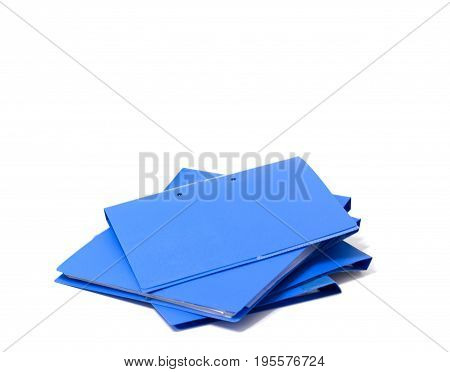 file folder with documents and documents. retention of contracts. isolated white  copy space