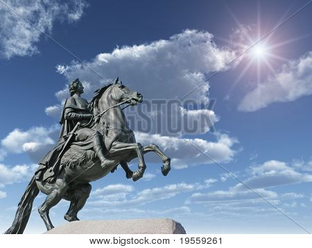 Denkmal von Peter die erste - St.Petersburg, Russland