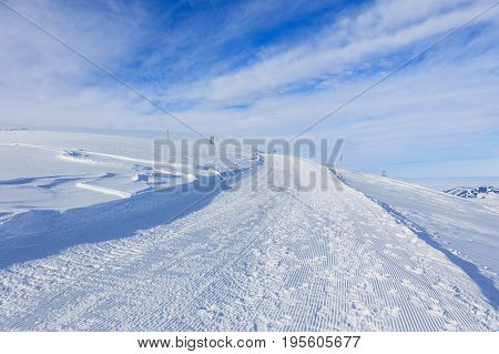 Ski on the Fronalpstock mountain in the Swiss canton of Schwyz.