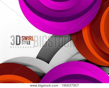 3D wave lines design. Dynamic effect abstract Illustration, modern pattern template