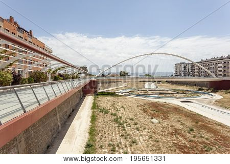 Promenade at the Guadalentin river in Lorca Province of Murcia southern Spain