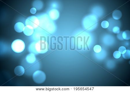 Abstract blurred magic lights background. Luminous dots on dark backdrop. Element for your celebration design. Vector eps 10