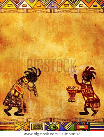 Bailes de músicos. Patrones tradicionales africanos