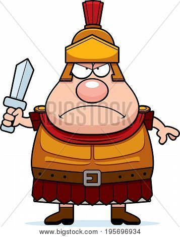 Angry Cartoon Roman Centurion