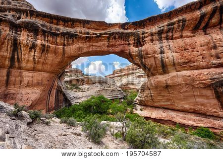 Sipapu Bridge in Natural Bridges National Monument. Utah, USA