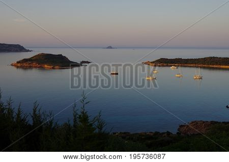 Sunset At Capo Coda Cavallo, Near Olbia