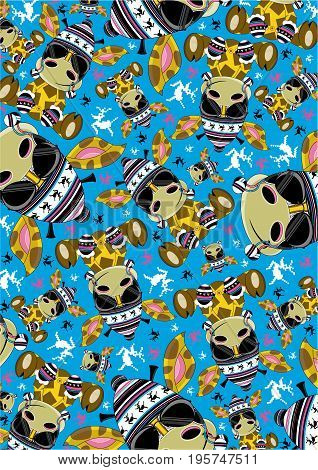 Funky Giraffe Pattern