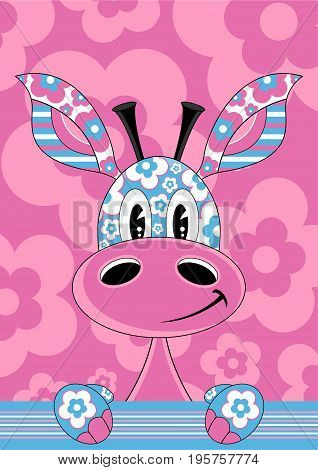Funky Flower Giraffe