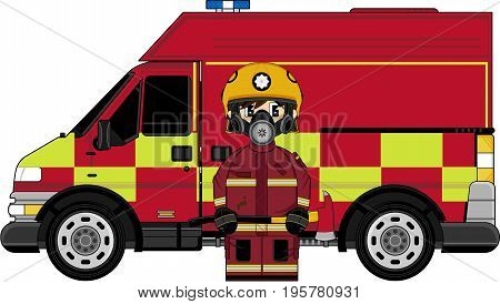 Respo Fireman & Fire Truck.eps