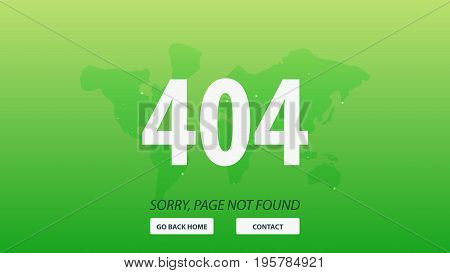 404 Error. Page Not Found. Ui Ux Template For Website. Vector Illustration.