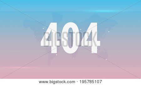 404 Error. Page Not Found. Ui Ux Template For Website. Vector Illustration.