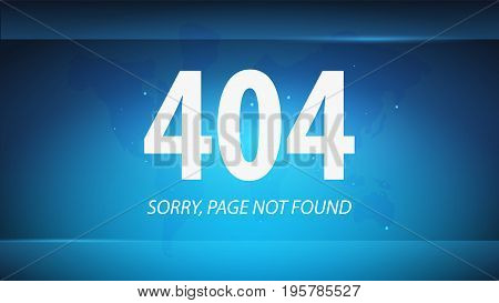 404 Error. Page Not Found. Ui Ux Template For Website. Vector Illustration.
