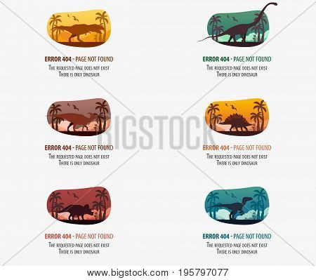 404 Error. Page Not Found. Ui Ux Template For Website. Vector Illustration.