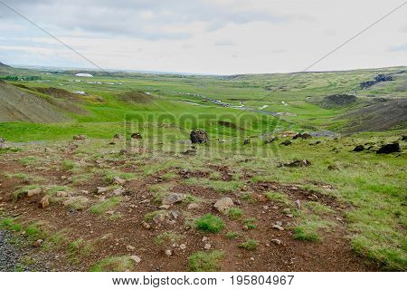 Hveragerdi Valley Of Hot Waters In Iceland