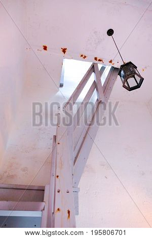 Inside The Famous Lighthouse In Gardur Iceland