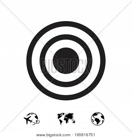 target icon stock vector illustration flat design