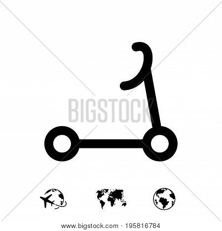 scooter icon stock vector illustration flat design