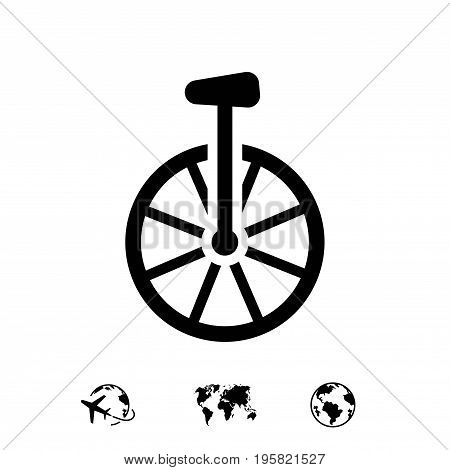 unicycle icon stock vector illustration flat design
