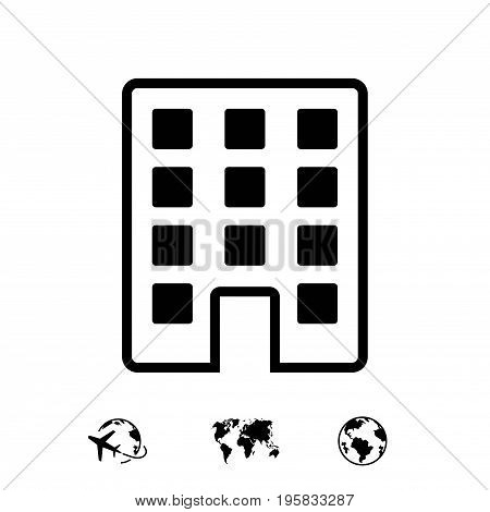 hotel icon stock vector illustration flat design