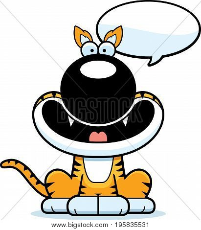 Talking Cartoon Tasmanian Tiger