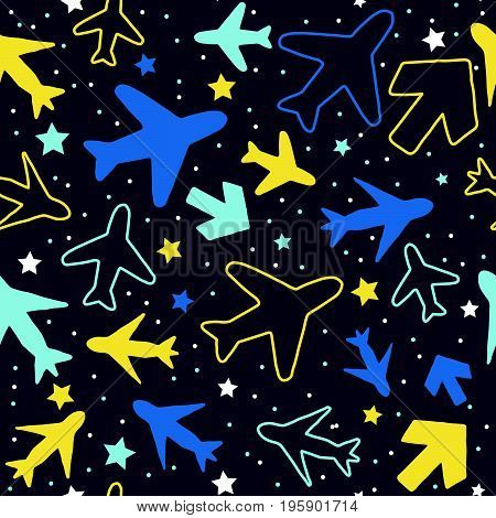 Plane And Arrow Pattern