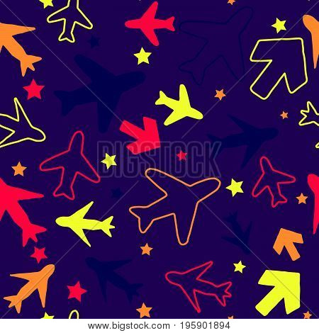 Plane And Arrow Pattern