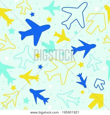 Plane And Arrow Pattern