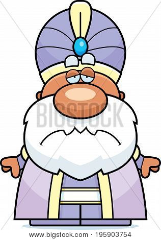 Sad Cartoon Maharaja