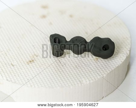 Implants Teeth Made In The Technic Oxidized Metal Dental
