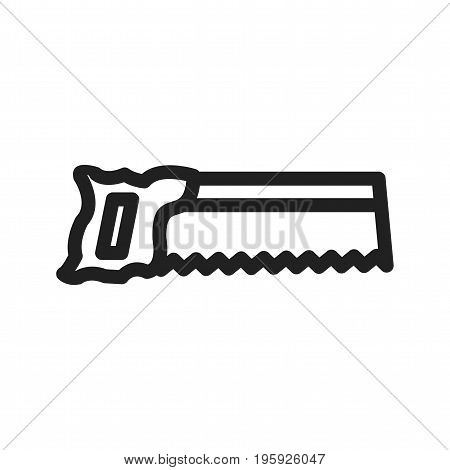 Saw, cut, tennon icon vector image. Can also be used for Hand Tools. Suitable for use on web apps, mobile apps and print media.