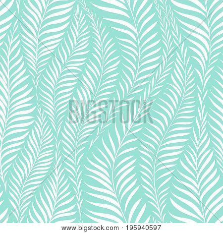 Palm leaf pattern. Vector illustration. Decor element