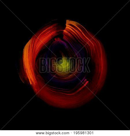 Abstract Futuristic Red, Yellow Background