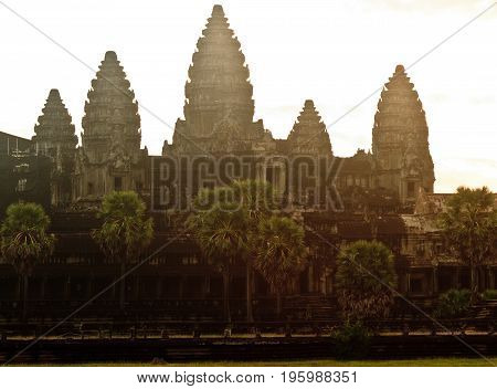 Beautiful sunrise at Ankor Wat, Siem Reap, Cambodia