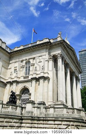 London, UK, July 25, 2009 : Tate Britain commonly known as the Tate Gallery at Millbank exhibits only British Art and is a popular visitor attraction