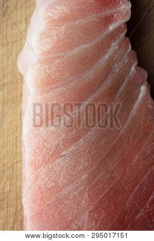 Oily fatty meat section of Tuna fish or Maguro, Known as chutoro or otoro. Highly prized meat section of maguro tuna fish. 