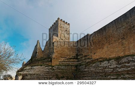Castello medievale Castello di Lombardia di Enna, Sicilia, Italia