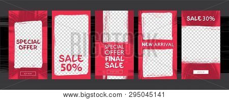 Commercial Stories Template. Sale, Special Offer, New Arrival.
