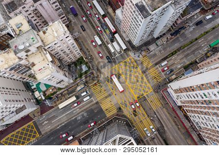 Mong Kok, Hong Kong 21 March 2019: Hong Kong city from top