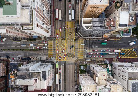 Mong Kok, Hong Kong 21 March 2019: Hong Kong city from top