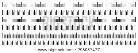 Creative Vector Illustration Of Size Indicators Set Isolated On Background. Different Unit Distances