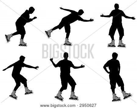 Rullens Skating silhuetter