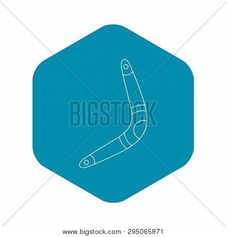 Boomerang Icon. Outline Illustration Of Boomerang Vector Icon For Web