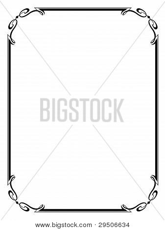 simple ornamental decorative frame